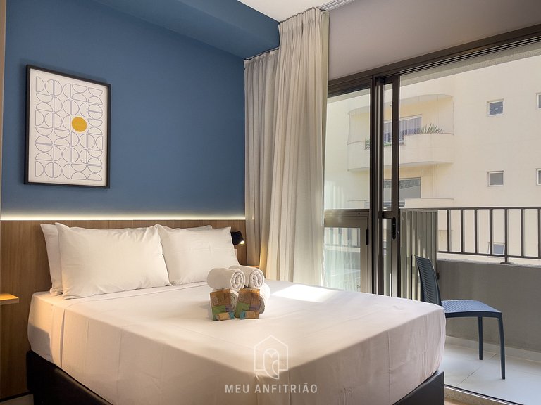 Studio, pool, leisure near Tatuapé subway-mall