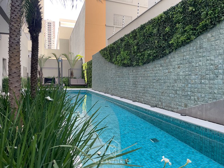 Studio, pool, leisure near Tatuapé subway-mall