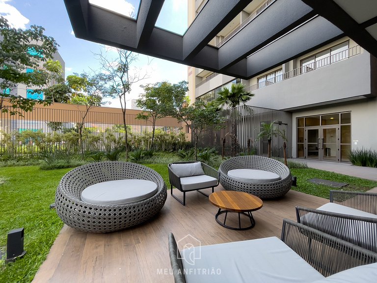 Studio, pool, leisure near Tatuapé subway-mall