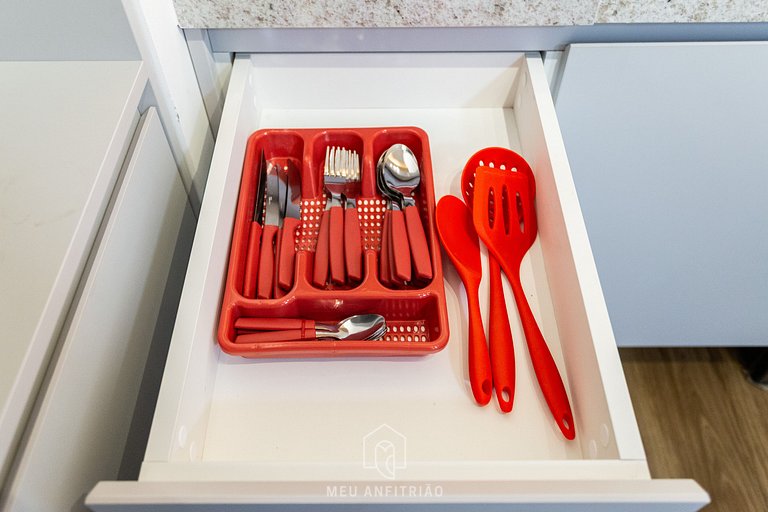 3 people, leisure, full kitchen, 1km from Allianz