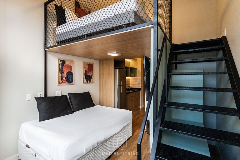 Studio for 4, complete leisure near Allianz Parque