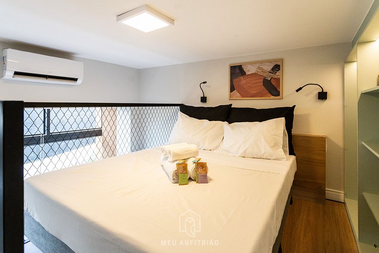 Studio for 4, complete leisure near Allianz/PUC-SP