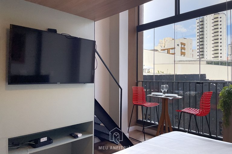 Studio for 4, complete leisure near Allianz Parque