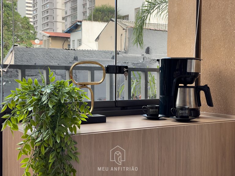 Studio for 4, complete leisure near Allianz Parque