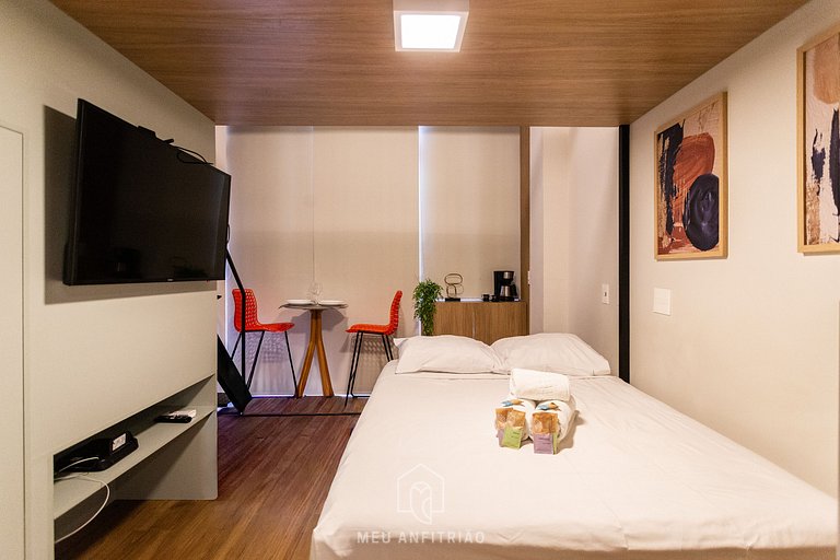 Studio p/4, lazer completo perto do Allianz/PUC-SP