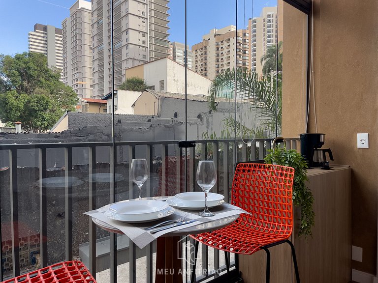 Studio for 4, complete leisure near Allianz/PUC-SP