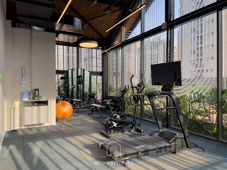 Studio p/4, lazer completo perto do Allianz/PUC-SP