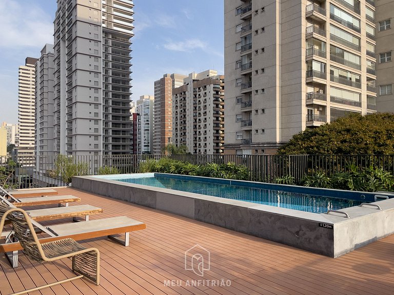 Studio p/4, lazer completo perto do Allianz/PUC-SP