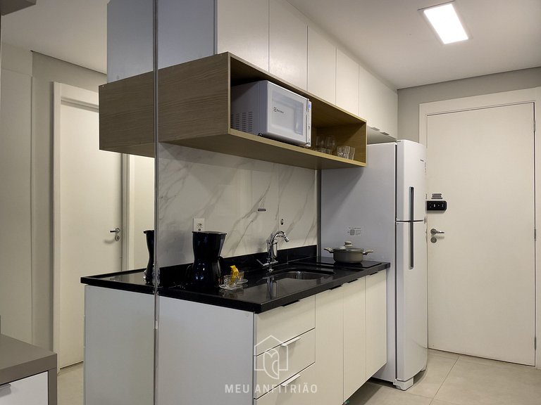 Studio p/2, varanda e lazer próximo ao aeroporto