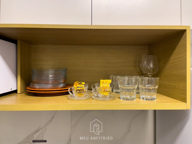 Studio p/2, varanda e lazer próximo ao aeroporto