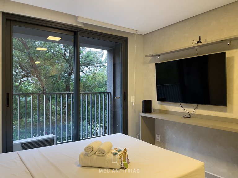 Studio p/2, varanda e lazer próximo ao aeroporto