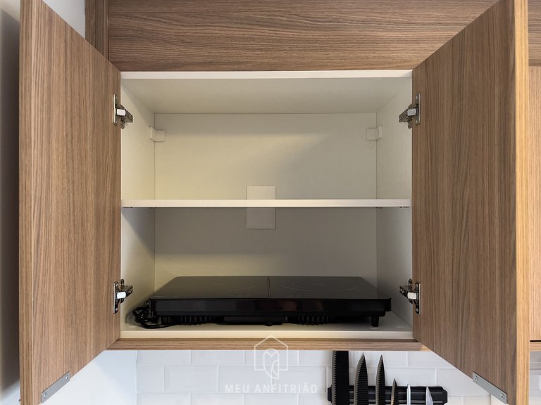 Queen bed and leisure near Congonhas Airport