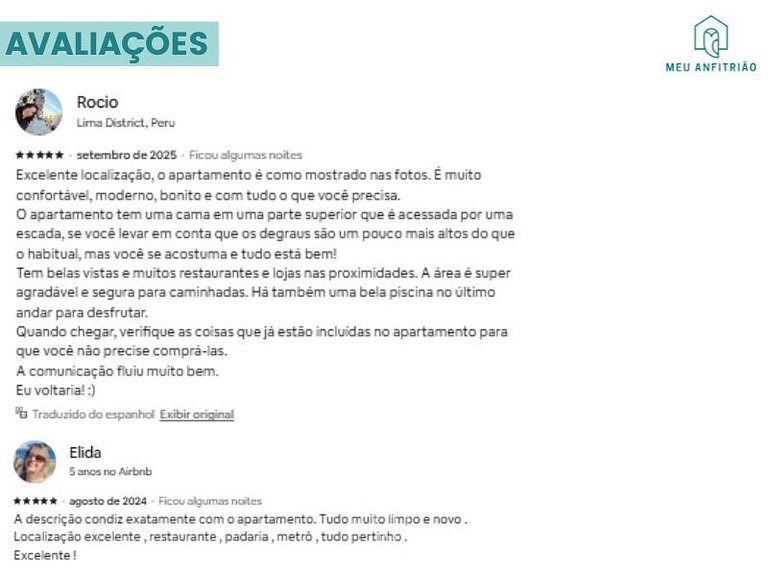 Apartment for 4, garage, 1km from Ibirapuera Park