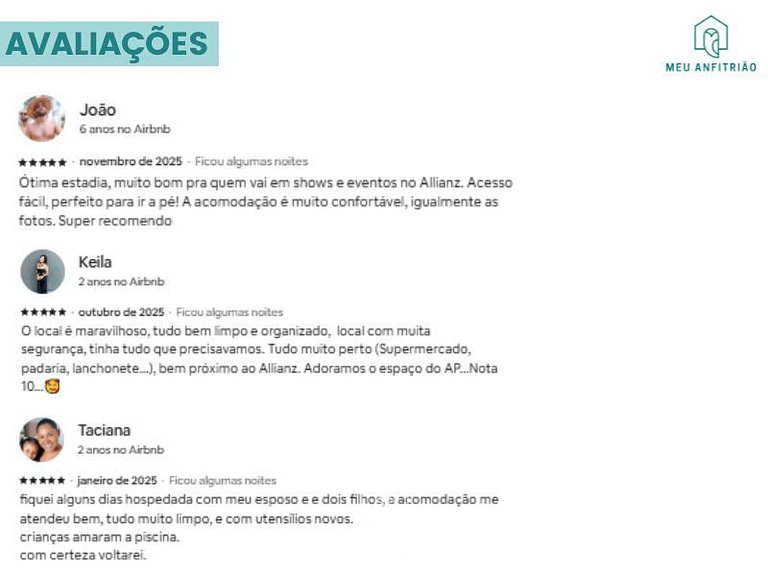 Studio p/4, lazer completo perto do Allianz/PUC-SP