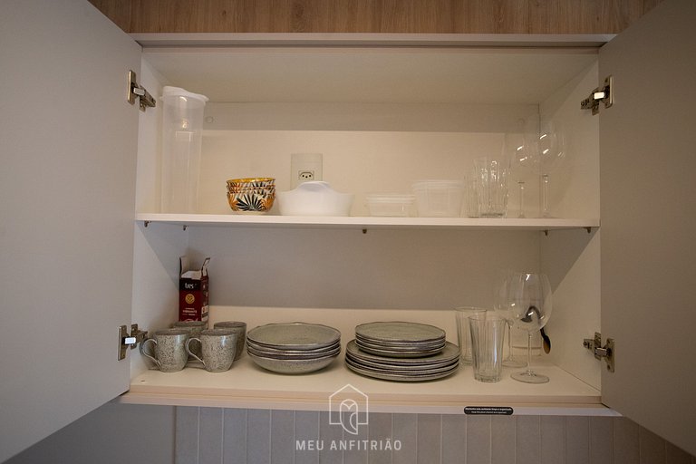 Queen bed, complete leisure 1km to Allianz Parque