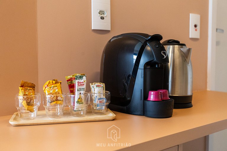 Queen bed, complete leisure 1km to Allianz Parque