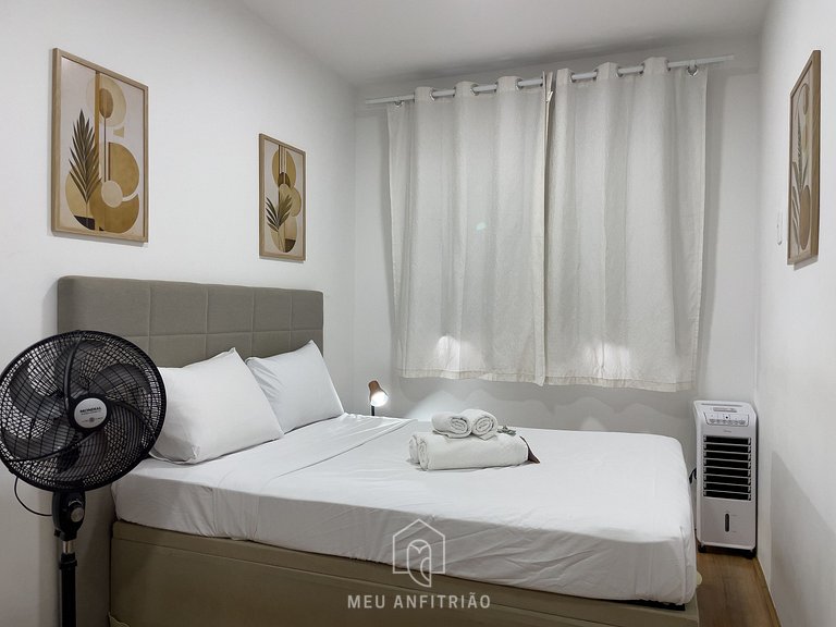 Apt w/ balcony and leisure near Nações Unidas Av.