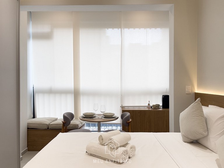 2 people | Complete Kitchen | Pool | Av. Paulista