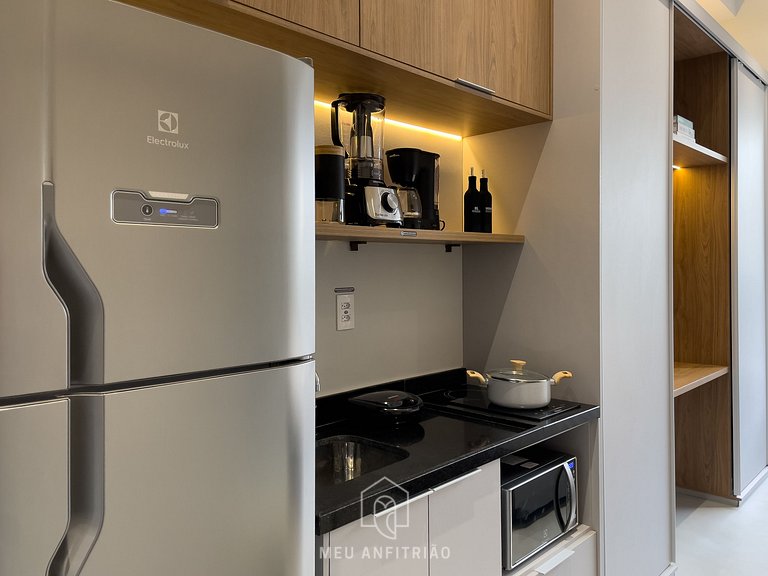 2 people | Complete Kitchen | Pool | Av. Paulista