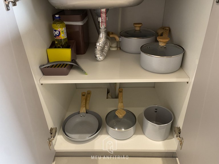 2 pessoas|Cozinha Completa|Piscina|Av. Paulista