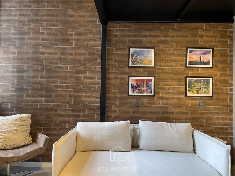 Loft completo perto do metrô na Vila Madalena