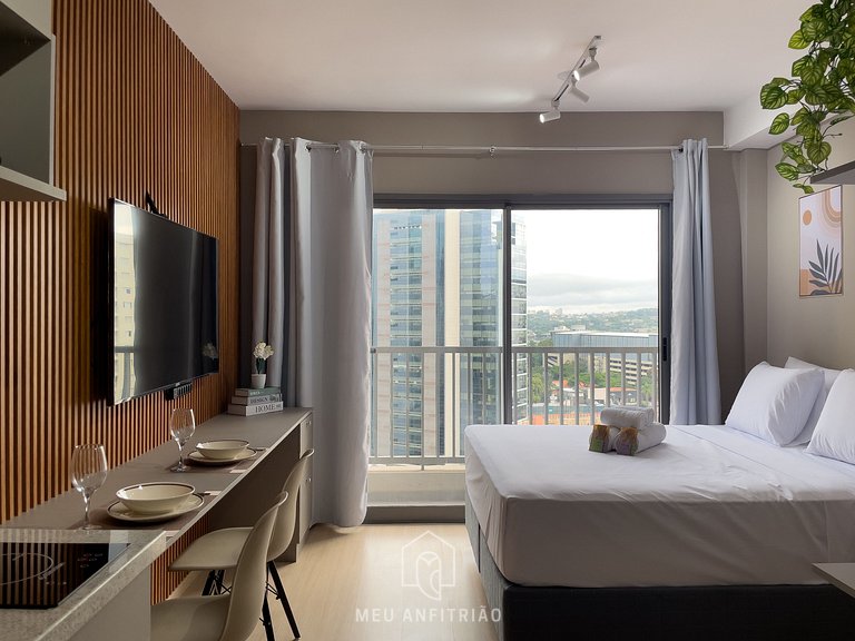 24m² | Equipped | Pool and leisure | Faria Lima Av