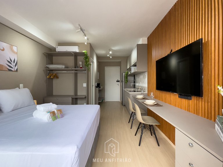 24m² | Equipped | Pool and leisure | Faria Lima Av