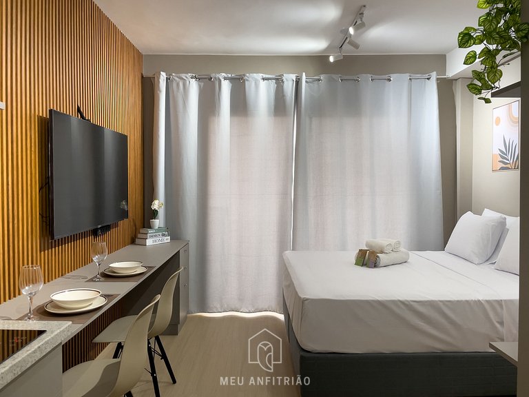 24m² | Equipped | Pool and leisure | Faria Lima Av