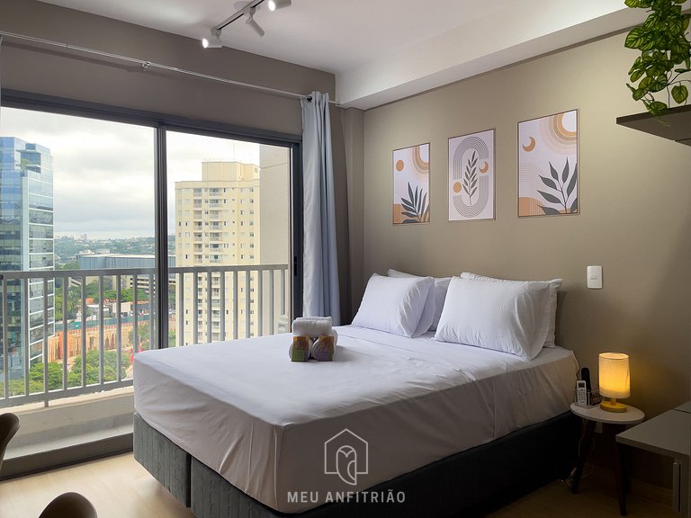 24m² | Equipped | Pool and leisure | Faria Lima Av