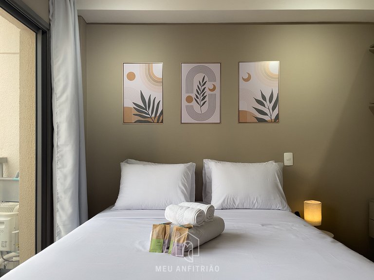 24m² | Equipped | Pool and leisure | Faria Lima Av