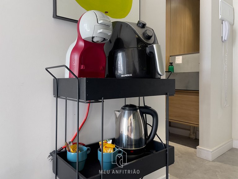 27m²| 2 pessoas| Piscina| Academia| 200m do metrô