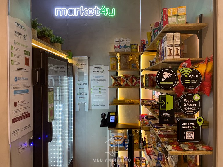 27m²| 2 pessoas| Piscina| Academia| 200m do metrô