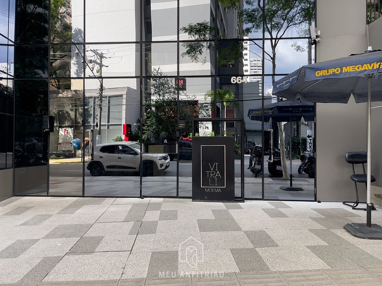 27m²| 2 pessoas| Piscina| Academia| 200m do metrô