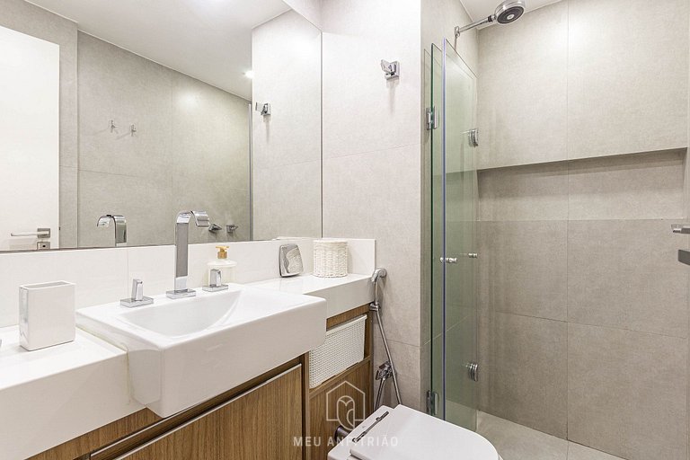 3 rooms | 90m² | 600m from Leblon beach and mall