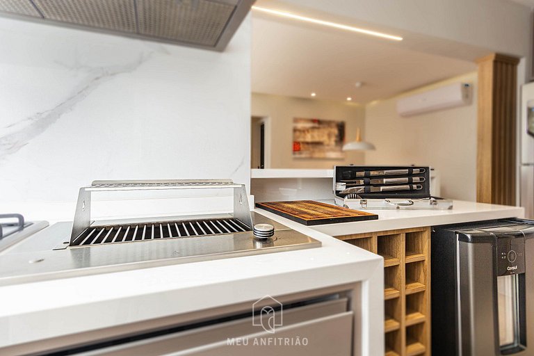 3 habitaciones|90m²|600m playa Leblon y shopping