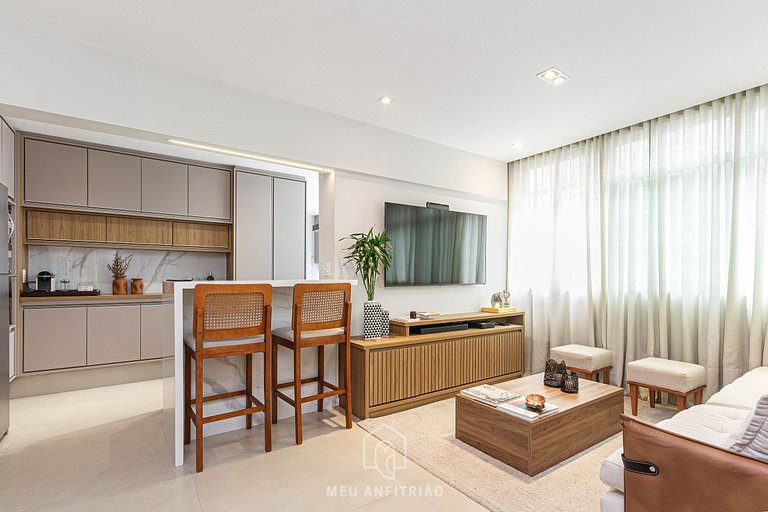 3 quartos | 90m² | 600m praia do Leblon e Shopping