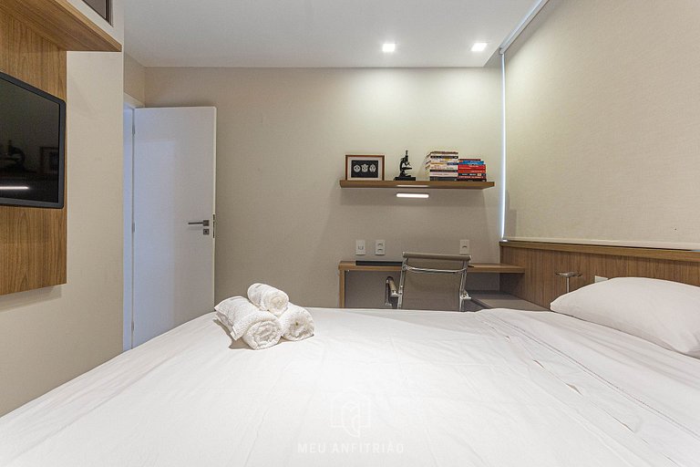 3 rooms | 90m² | 600m from Leblon beach and mall