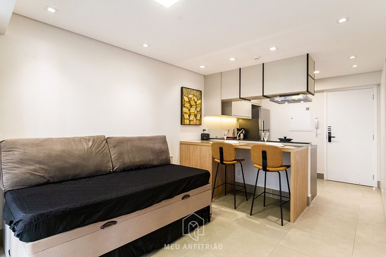 Apto c/ lava e seca perto do Allianz Parque