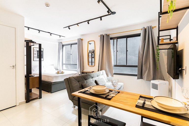 3 people|Equipped kitchen|Gym|250m from the subway