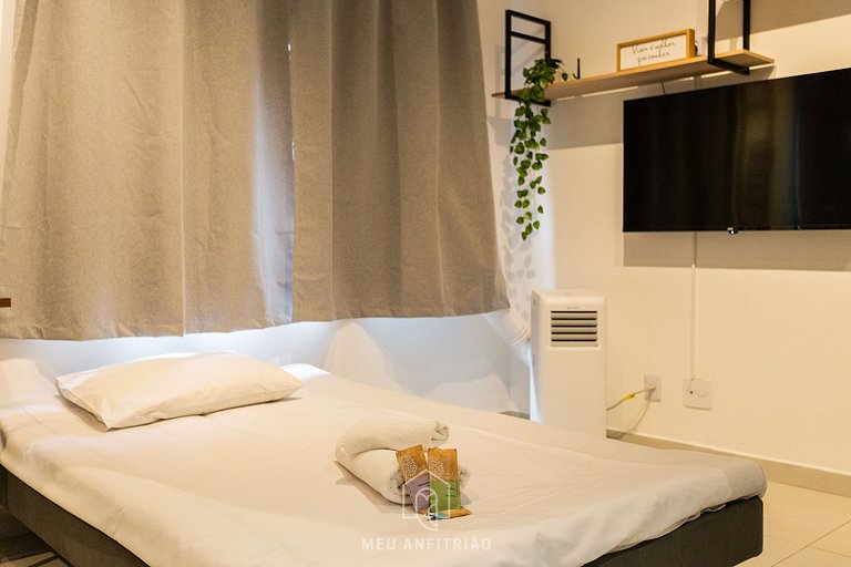 3 people|Equipped kitchen|Gym|250m from the subway