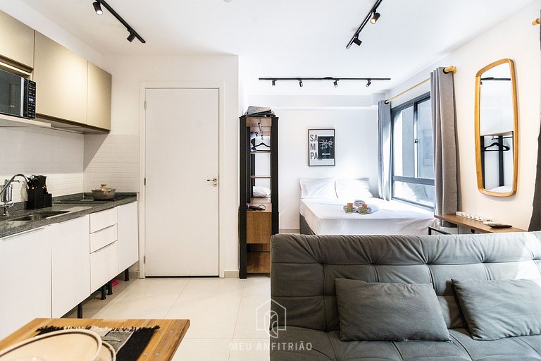 3 people|Equipped kitchen|Gym|250m from the subway