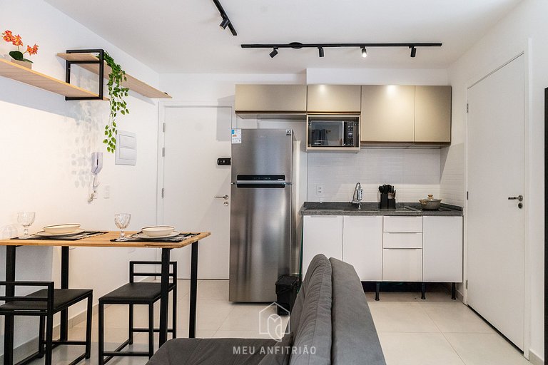 3 pessoas|Cozinha completa|Academia|250m do metrô