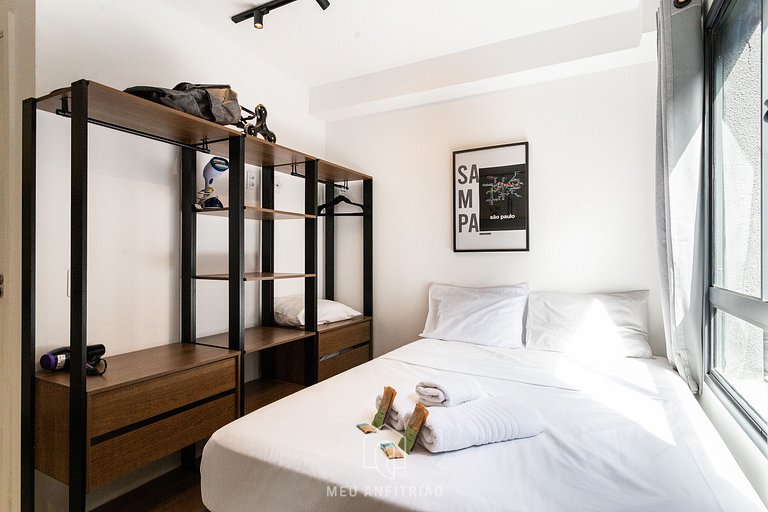 3 pessoas|Cozinha completa|Academia|250m do metrô