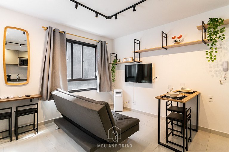 3 people|Equipped kitchen|Gym|250m from the subway