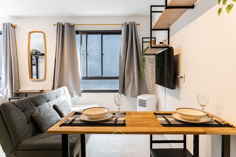 3 people|Equipped kitchen|Gym|250m from the subway