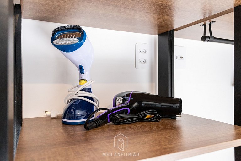 3 pessoas|Cozinha completa|Academia|250m do metrô