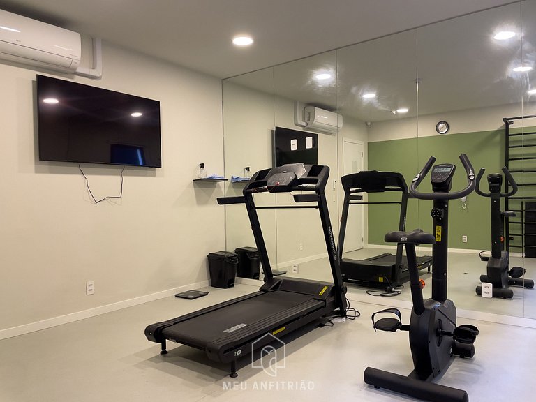 3 people|Equipped kitchen|Gym|250m from the subway