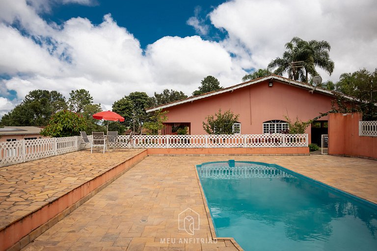 35 pessoas | Natureza | Piscina | Churrasqueira