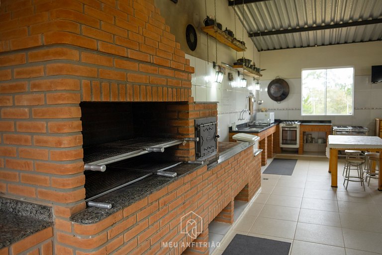 35 pessoas | Natureza | Piscina | Churrasqueira