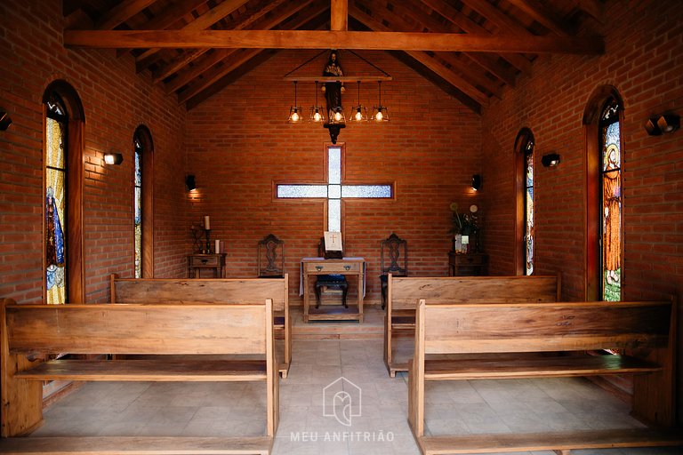 35 pessoas | Natureza | Piscina | Churrasqueira